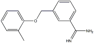 3-[(2-methylphenoxy)methyl]benzenecarboximidamide Structure