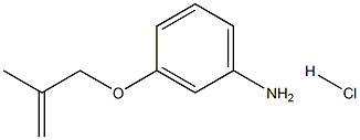 3-[(2-methylprop-2-en-1-yl)oxy]aniline hydrochloride Struktur