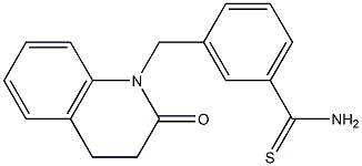  3-[(2-oxo-3,4-dihydroquinolin-1(2H)-yl)methyl]benzenecarbothioamide