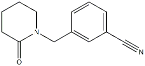 3-[(2-oxopiperidin-1-yl)methyl]benzonitrile Struktur