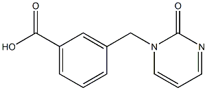 3-[(2-oxopyrimidin-1(2H)-yl)methyl]benzoic acid Struktur