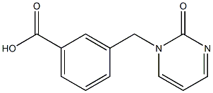 3-[(2-oxopyrimidin-1(2H)-yl)methyl]benzoic acid 结构式