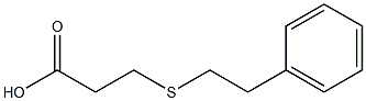 3-[(2-phenylethyl)thio]propanoic acid Struktur
