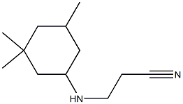 3-[(3,3,5-trimethylcyclohexyl)amino]propanenitrile Structure