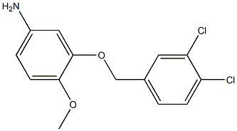 3-[(3,4-dichlorophenyl)methoxy]-4-methoxyaniline,,结构式