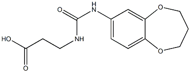 3-[(3,4-dihydro-2H-1,5-benzodioxepin-7-ylcarbamoyl)amino]propanoic acid