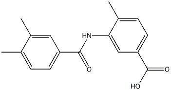 3-[(3,4-dimethylbenzene)amido]-4-methylbenzoic acid