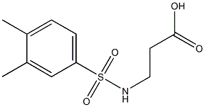 3-[(3,4-dimethylbenzene)sulfonamido]propanoic acid Struktur