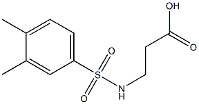 3-[(3,4-dimethylbenzene)sulfonamido]propanoic acid 结构式