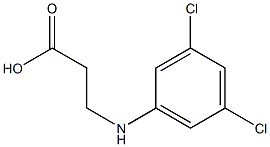 3-[(3,5-dichlorophenyl)amino]propanoic acid 结构式