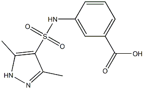 3-[(3,5-dimethyl-1H-pyrazole-4-)sulfonamido]benzoic acid