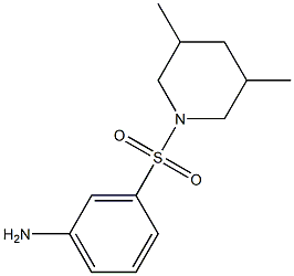 3-[(3,5-dimethylpiperidin-1-yl)sulfonyl]aniline 结构式