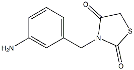 3-[(3-aminophenyl)methyl]-1,3-thiazolidine-2,4-dione Structure