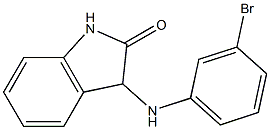 3-[(3-bromophenyl)amino]-2,3-dihydro-1H-indol-2-one 化学構造式