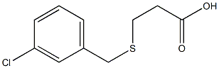 3-[(3-chlorobenzyl)thio]propanoic acid 结构式