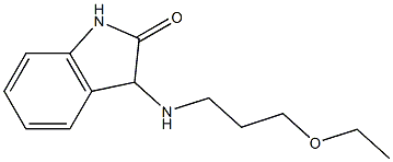 3-[(3-ethoxypropyl)amino]-2,3-dihydro-1H-indol-2-one,,结构式