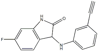 3-[(3-ethynylphenyl)amino]-6-fluoro-2,3-dihydro-1H-indol-2-one