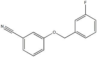 3-[(3-fluorophenyl)methoxy]benzonitrile Struktur