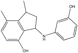  3-[(3-hydroxyphenyl)amino]-1,7-dimethyl-2,3-dihydro-1H-inden-4-ol