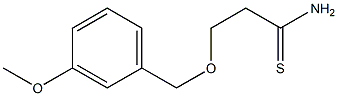 3-[(3-methoxybenzyl)oxy]propanethioamide Struktur