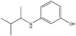 3-[(3-methylbutan-2-yl)amino]phenol Struktur