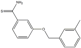 3-[(3-methylphenyl)methoxy]benzene-1-carbothioamide