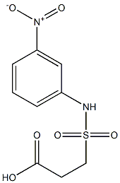 3-[(3-nitrophenyl)sulfamoyl]propanoic acid 结构式
