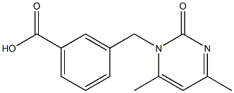 3-[(4,6-dimethyl-2-oxopyrimidin-1(2H)-yl)methyl]benzoic acid Structure