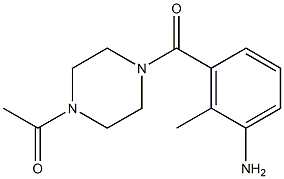 3-[(4-acetylpiperazin-1-yl)carbonyl]-2-methylaniline Structure