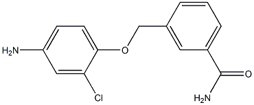  3-[(4-amino-2-chlorophenoxy)methyl]benzamide