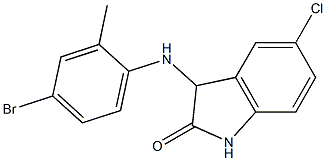 3-[(4-bromo-2-methylphenyl)amino]-5-chloro-2,3-dihydro-1H-indol-2-one|