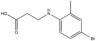 3-[(4-bromo-2-methylphenyl)amino]propanoic acid Structure