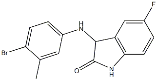 3-[(4-bromo-3-methylphenyl)amino]-5-fluoro-2,3-dihydro-1H-indol-2-one