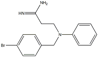 3-[(4-bromobenzyl)(phenyl)amino]propanimidamide,,结构式