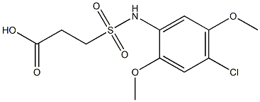 3-[(4-chloro-2,5-dimethoxyphenyl)sulfamoyl]propanoic acid