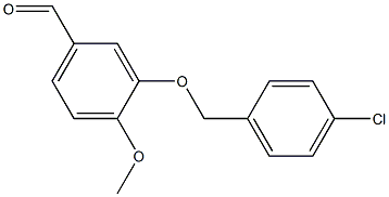 3-[(4-chlorophenyl)methoxy]-4-methoxybenzaldehyde Structure