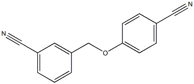 3-[(4-cyanophenoxy)methyl]benzonitrile 化学構造式