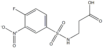 3-[(4-fluoro-3-nitrobenzene)sulfonamido]propanoic acid