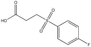 3-[(4-fluorobenzene)sulfonyl]propanoic acid Structure