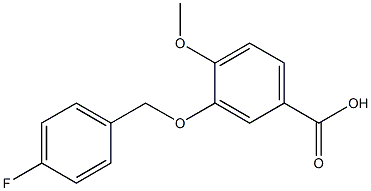 3-[(4-fluorophenyl)methoxy]-4-methoxybenzoic acid Structure