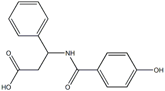 3-[(4-hydroxyphenyl)formamido]-3-phenylpropanoic acid 化学構造式