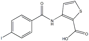 3-[(4-iodobenzene)amido]thiophene-2-carboxylic acid|