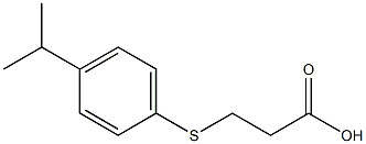 3-[(4-isopropylphenyl)thio]propanoic acid Structure