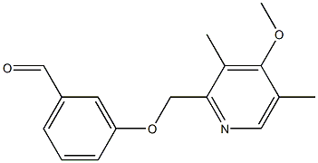 3-[(4-methoxy-3,5-dimethylpyridin-2-yl)methoxy]benzaldehyde 化学構造式