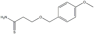 3-[(4-methoxyphenyl)methoxy]propanethioamide Struktur