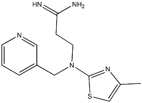  3-[(4-methyl-1,3-thiazol-2-yl)(pyridin-3-ylmethyl)amino]propanimidamide