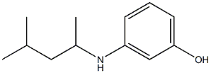 3-[(4-methylpentan-2-yl)amino]phenol Structure