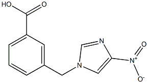 3-[(4-nitro-1H-imidazol-1-yl)methyl]benzoic acid Structure