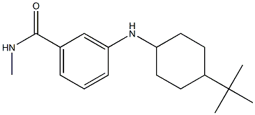 3-[(4-tert-butylcyclohexyl)amino]-N-methylbenzamide,,结构式