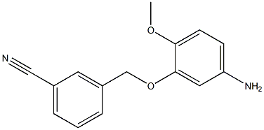 3-[(5-amino-2-methoxyphenoxy)methyl]benzonitrile